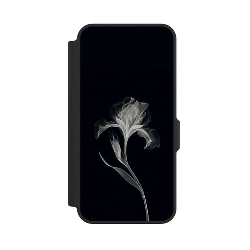 Samsung Galaxy A57 5G NIVOflip Negativ Flower Grey on Black with AI