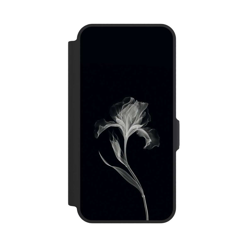 Galaxy A57 5G NIVOflip Fleur négative Gris sur noir avec IA