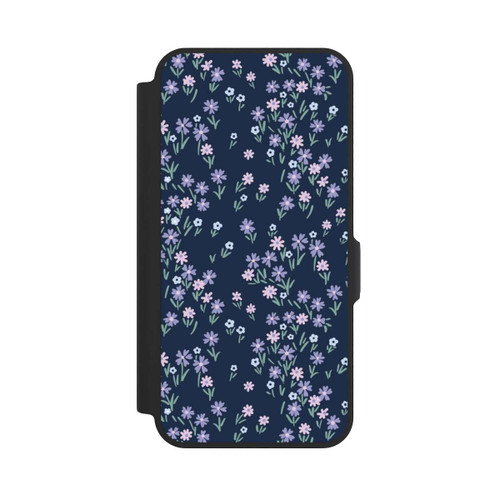 Samsung Galaxy A57 5G NIVOflip Thème Floral Bleu Foncé
