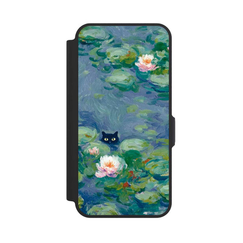 Samsung Galaxy A57 5G NIVOflip Katze im Teich Monet Gemälde Impressionismus