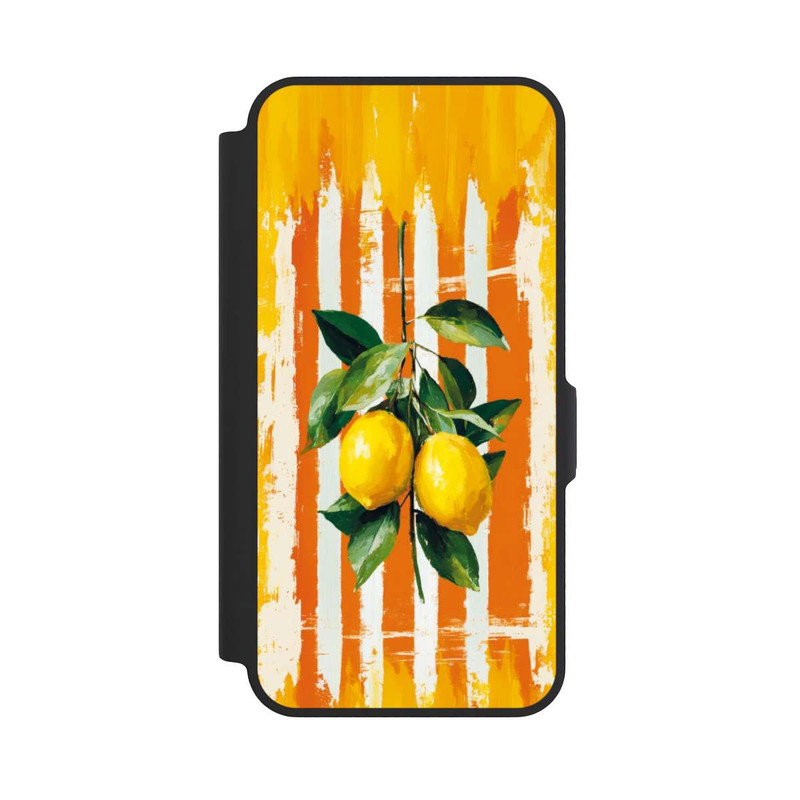 Galaxy A57 5G NIVOflip Summer Lemons on Stripes with AI