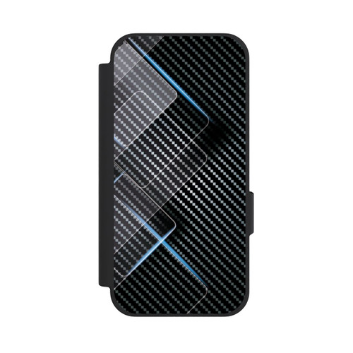 Google Pixel 10a NIVOflip Blaue Linien auf Karbon
