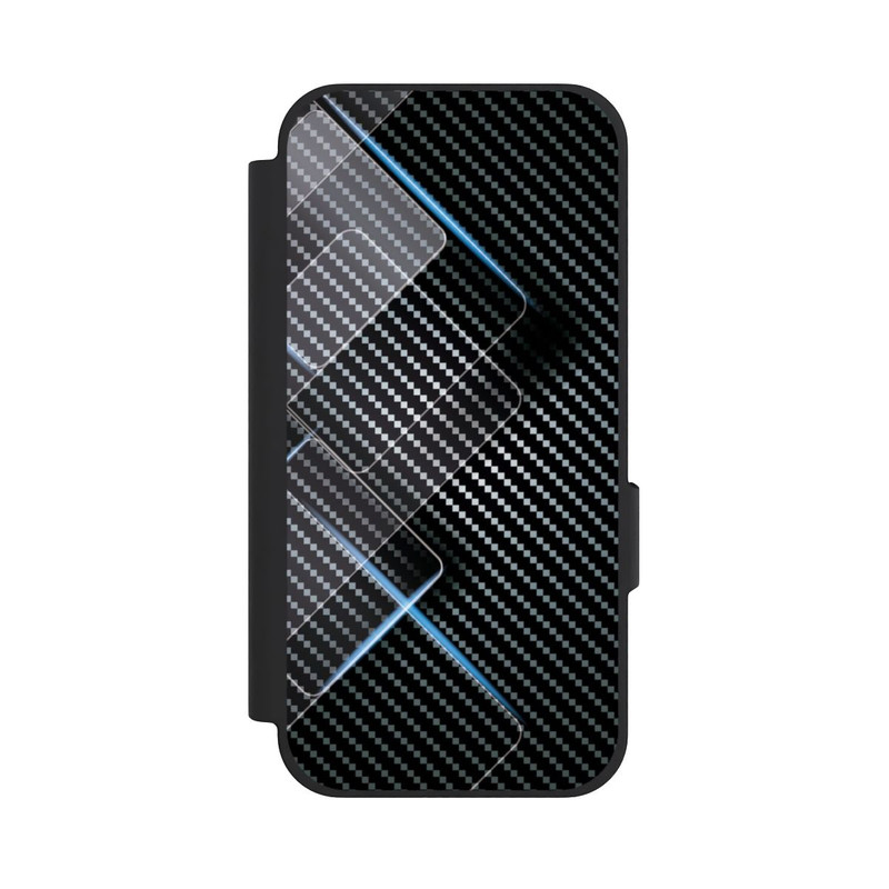 Pixel 10a NIVOflip Blaue Linien auf Karbon