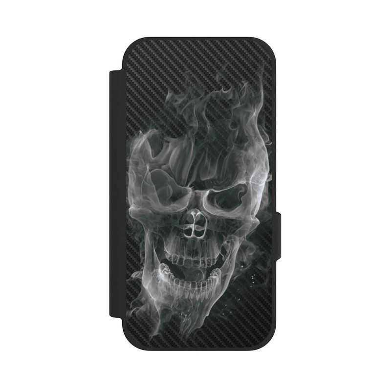 Pixel 10a NIVOflip rauchender Totenkopf Carbon