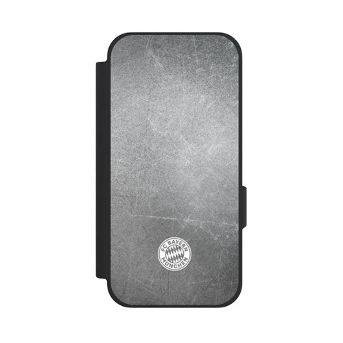 Google Pixel 10a NIVOflip Logo FCB Classique Petit - Blanc sur Fond Métallique