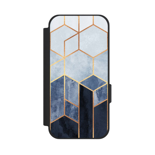 Google Pixel 10a NIVOflip Impression d'or d'hexagones bleus doux
