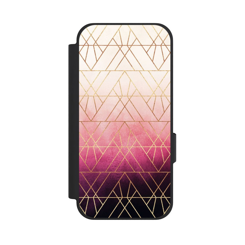 Pixel 10a NIVOflip Pink Ombre Dreiecke Golddruck