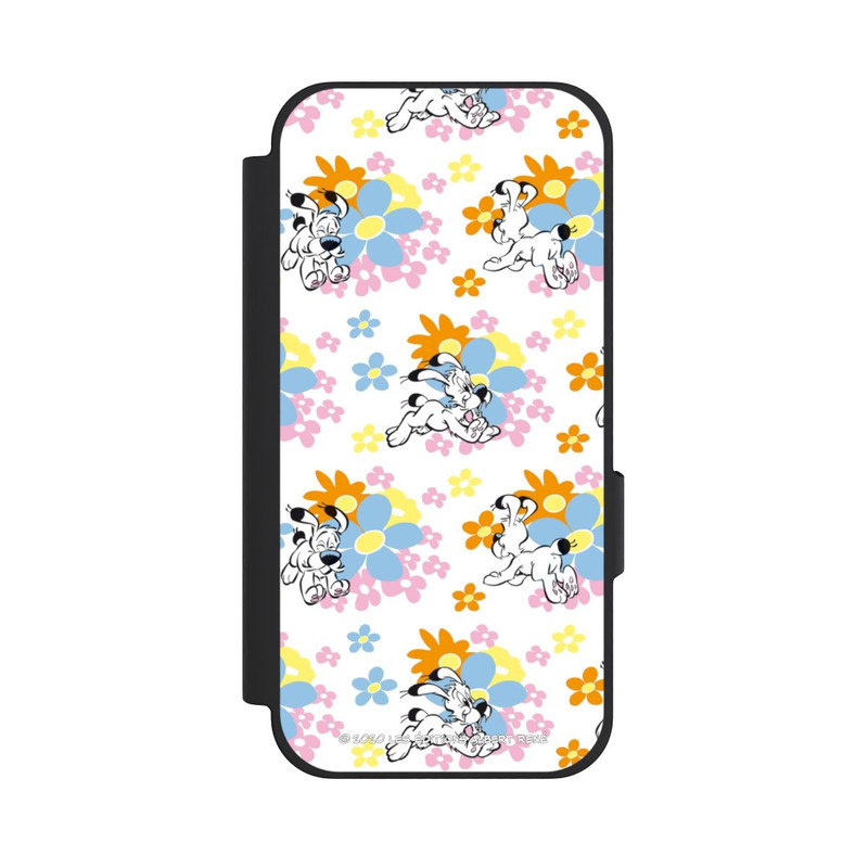 Pixel 10a NIVOflip Idéfix sur fleurs colorées