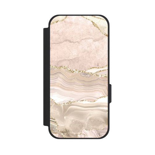 Google Pixel 10a NIVOflip Marmor rosa-goldene Streifen