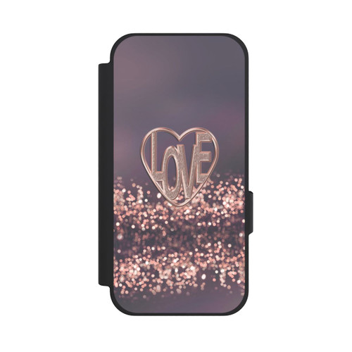 Google Pixel 10a NIVOflip LOVE Glitzerrosa