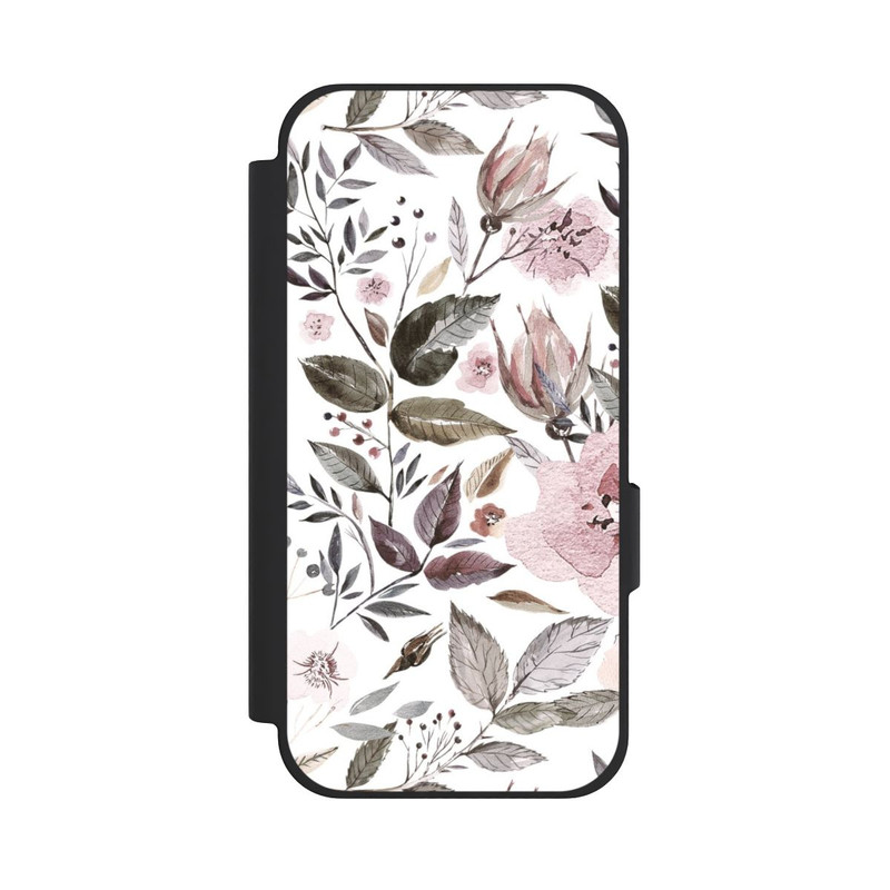Pixel 10a NIVOflip Aquarelle Fleurs Roses Brunes