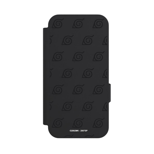 Google Pixel 10a NIVOflip Schwarzes Konoha-Muster Transparent