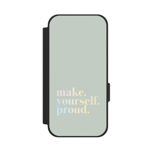 Google Pixel 10a NIVOflip Make Yourself Proud Citation - Menthe et dégradé