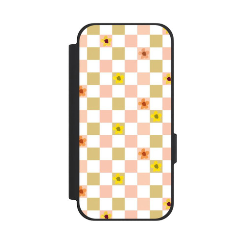 Google Pixel 10a NIVOflip Chèques Fleurs Pastel Nostalgiques