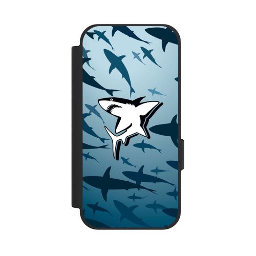 Google Pixel 10a NIVOflip Haie Muster Blau