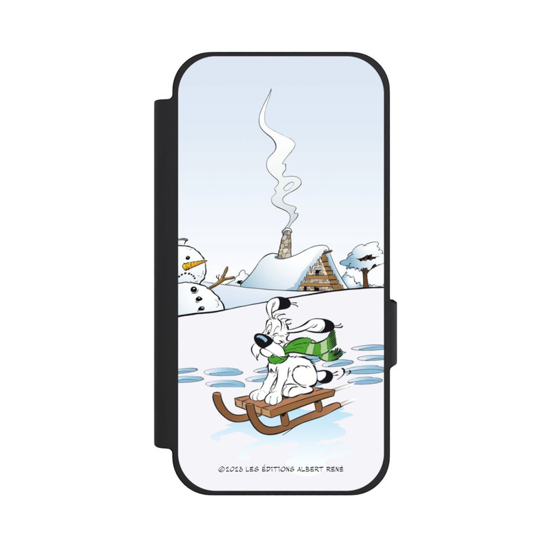 Pixel 10a NIVOflip Idefix fährt Schlitten