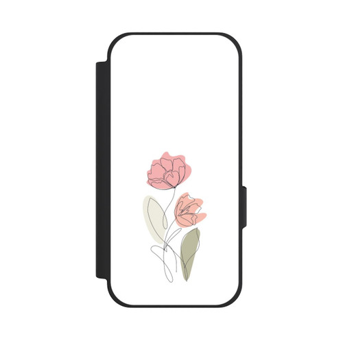 Google Pixel 10a NIVOflip Flower Line Art Red