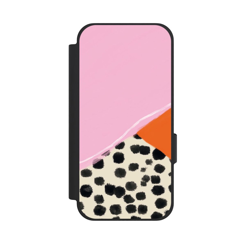 Pixel 10a NIVOflip Rosa und Orange Gepunkteter Hintergrund