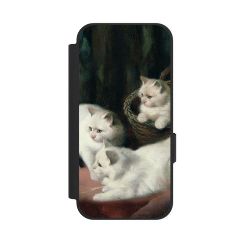Google Pixel 10a NIVOflip Three White Angora Kittens