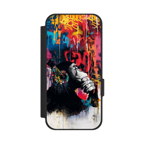 Google Pixel 10a NIVOflip Affe Stereo Kopfhörer Graffiti Street Art Blau
