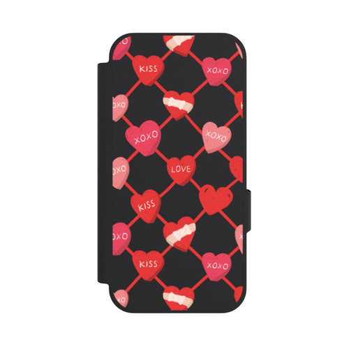 Google Pixel 10a NIVOflip Herz Muster XOXO Rot