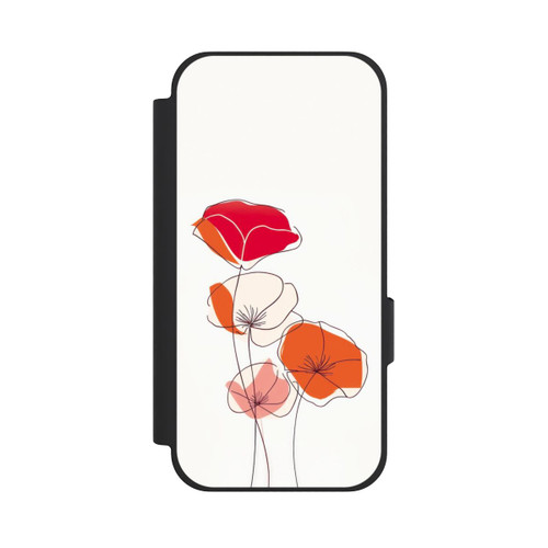 Google Pixel 10a NIVOflip Poppies Line Art