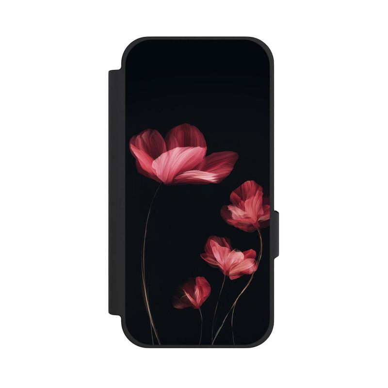 Pixel 10a NIVOflip Fleurs Bordeaux Noires
