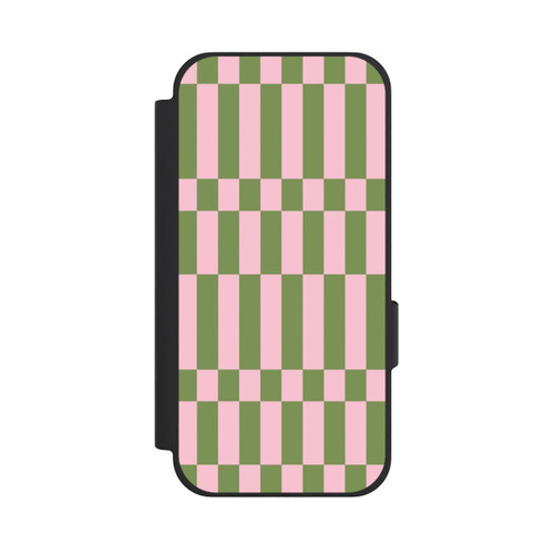 Google Pixel 10a NIVOflip Thème à Carreaux Sauge et Rose
