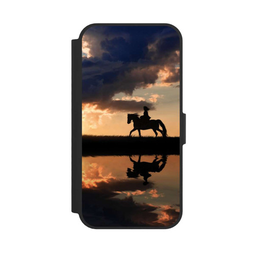 Apple iPhone 17e NIVOflip Ausritt im Sonnenuntergang