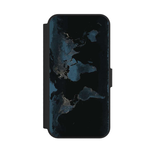 Apple iPhone 17e NIVOflip Carte du Monde Nuit
