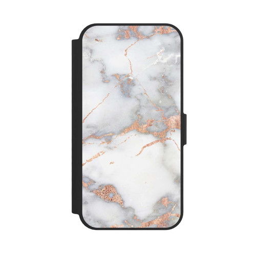 Apple iPhone 17e NIVOflip Marbre Blanc et Doré
