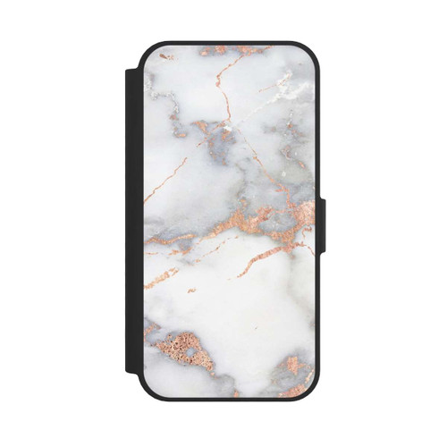 Apple iPhone 17e NIVOflip White and Golden Marble Look