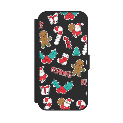 Apple iPhone 17e NIVOflip Christmas Pattern transparent
