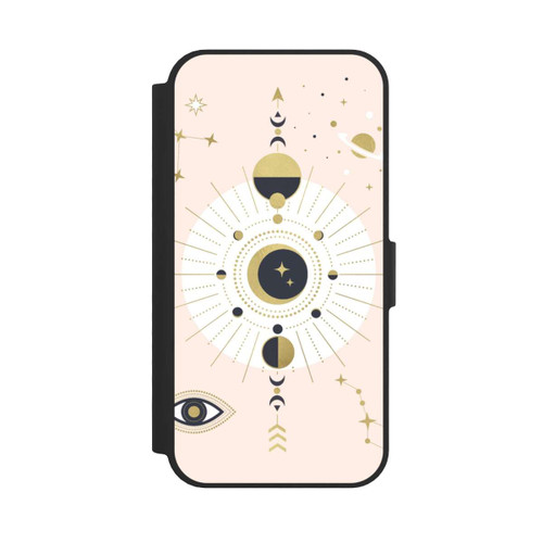 Apple iPhone 17e NIVOflip Look abstrait or rose