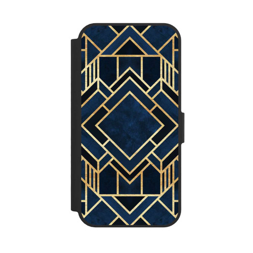 Apple iPhone 17e NIVOflip Kunst Deko Blau Golddruck