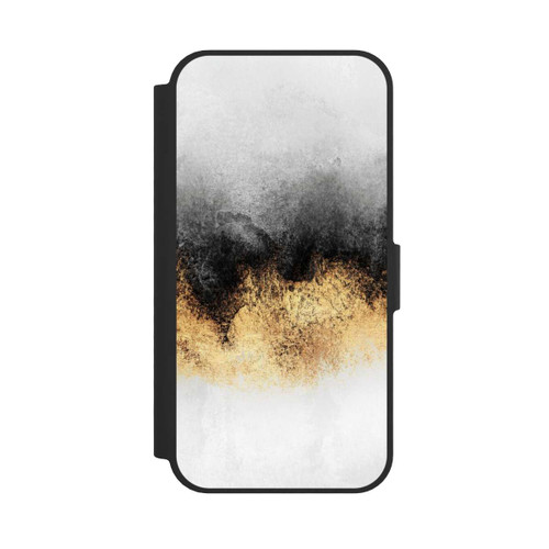 Apple iPhone 17e NIVOflip Grauer Himmelstaub Golddruck
