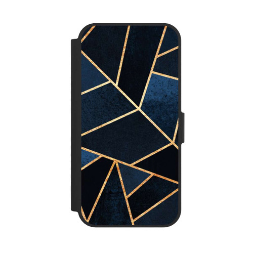 Apple iPhone 17e NIVOflip Navy Stein Golddruck