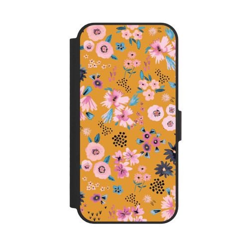 Apple iPhone 17e NIVOflip Petites Fleurs Jaune Moutarde