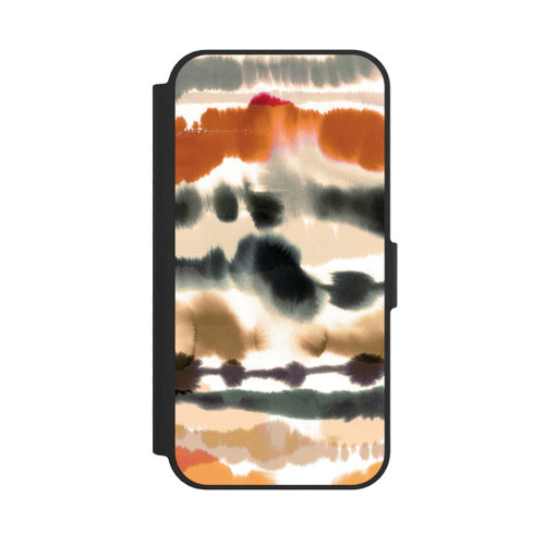 Apple iPhone 17e NIVOflip Weiche nautische Aquarelllinien Orange