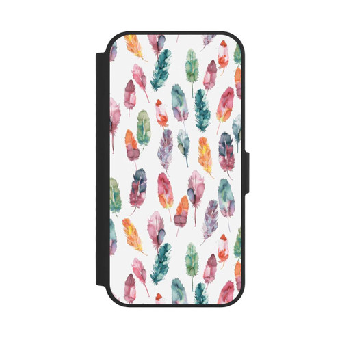 Apple iPhone 17e NIVOflip Boho Watercolor Feathers