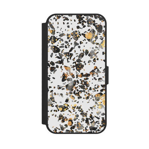 Apple iPhone 17e NIVOflip Gold Speckled Terrazzo