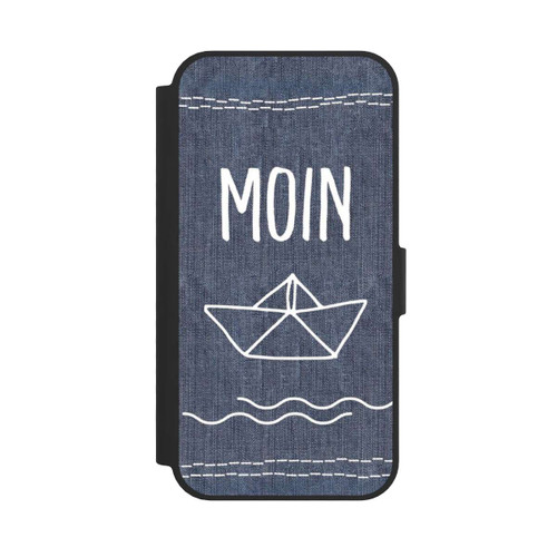 Apple iPhone 17e NIVOflip Moin Schiff Denim