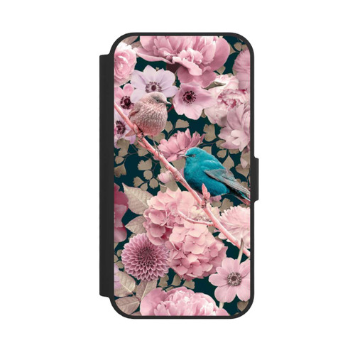 Apple iPhone 17e NIVOflip Sparrows in Pink Flower Pattern