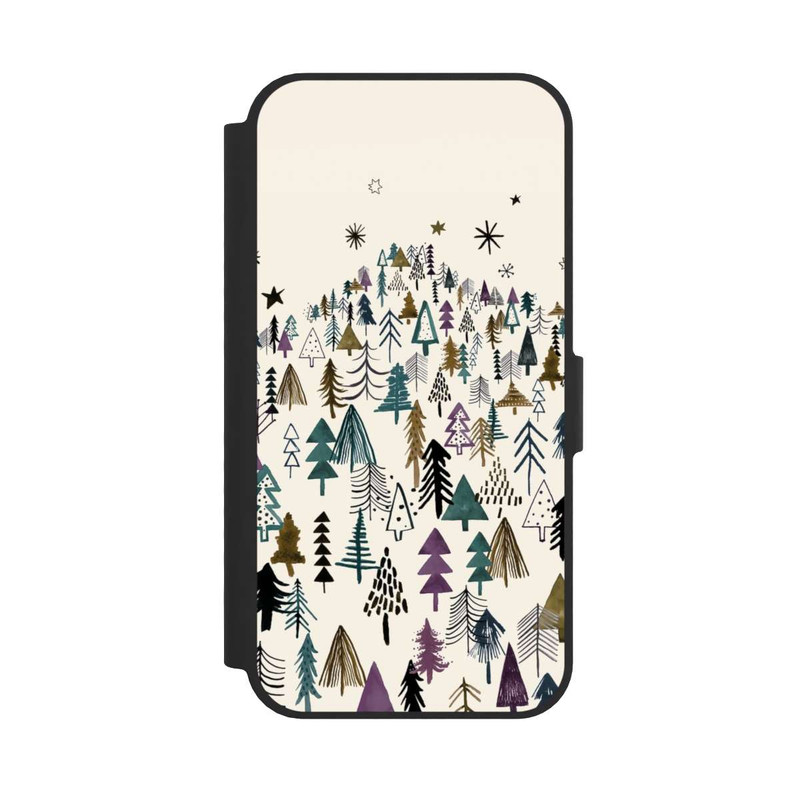 iPhone 17e NIVOflip Bergbäume Wald Lila