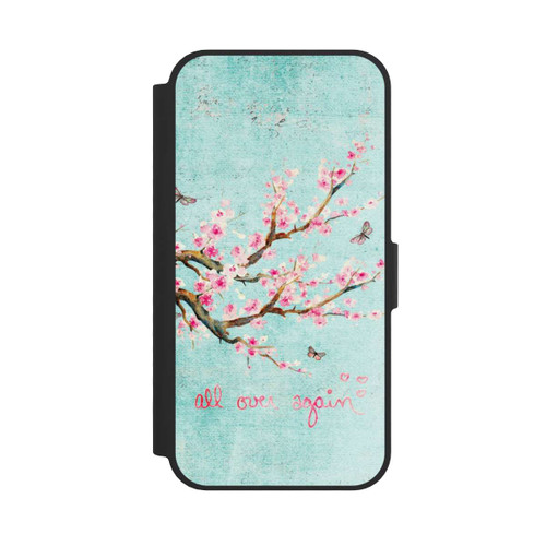 Apple iPhone 17e NIVOflip Kirschblütenbaummuster Blau