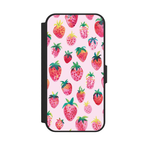 Apple iPhone 17e NIVOflip Watercolor Strawberries