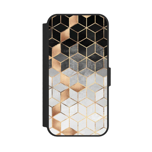 Apple iPhone 17e NIVOflip Würfel dunkel und gold
