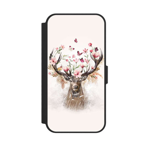 Apple iPhone 17e NIVOflip Hirsch Blumen Geweih