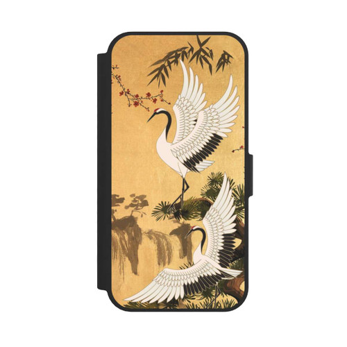 Apple iPhone 17e NIVOflip Kraniche Gold Japan 2