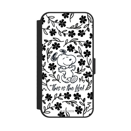 Apple iPhone 17e NIVOflip Snoopy Black and White This Is The Life